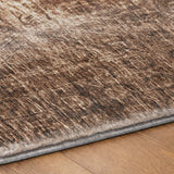 5' X 8' Chocolate And Beige Ikat Shag Washable Area Rug With UV Protection - HomeRoots - Flyclothing LLC