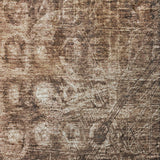 5' X 8' Chocolate And Beige Ikat Shag Washable Area Rug With UV Protection - HomeRoots - Flyclothing LLC