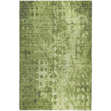 10' X 14' Olive Green And Taupe Ikat Shag Washable Area Rug With UV Protection - HomeRoots - Flyclothing LLC