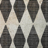 5' X 8' Black And Ivory Geometric Shag Washable Area Rug With UV Protection - HomeRoots - Flyclothing LLC
