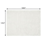 10' X 14' Gold And Ivory Geometric Shag Washable Area Rug With UV Protection - HomeRoots - Flyclothing LLC