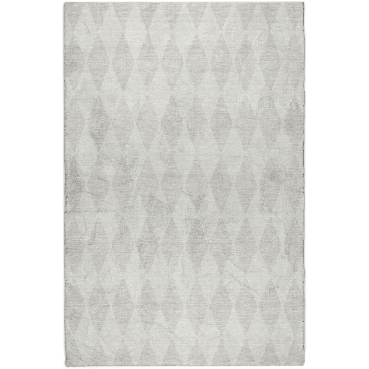 3' X 5' Ivory And Beige Geometric Shag Washable Area Rug With UV Protection - HomeRoots - Flyclothing LLC