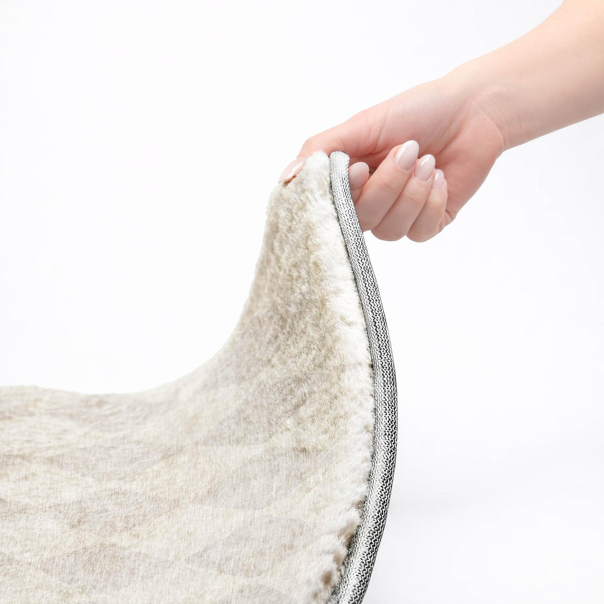 10' X 14' Ivory And Beige Geometric Shag Washable Area Rug With UV Protection - HomeRoots - Flyclothing LLC
