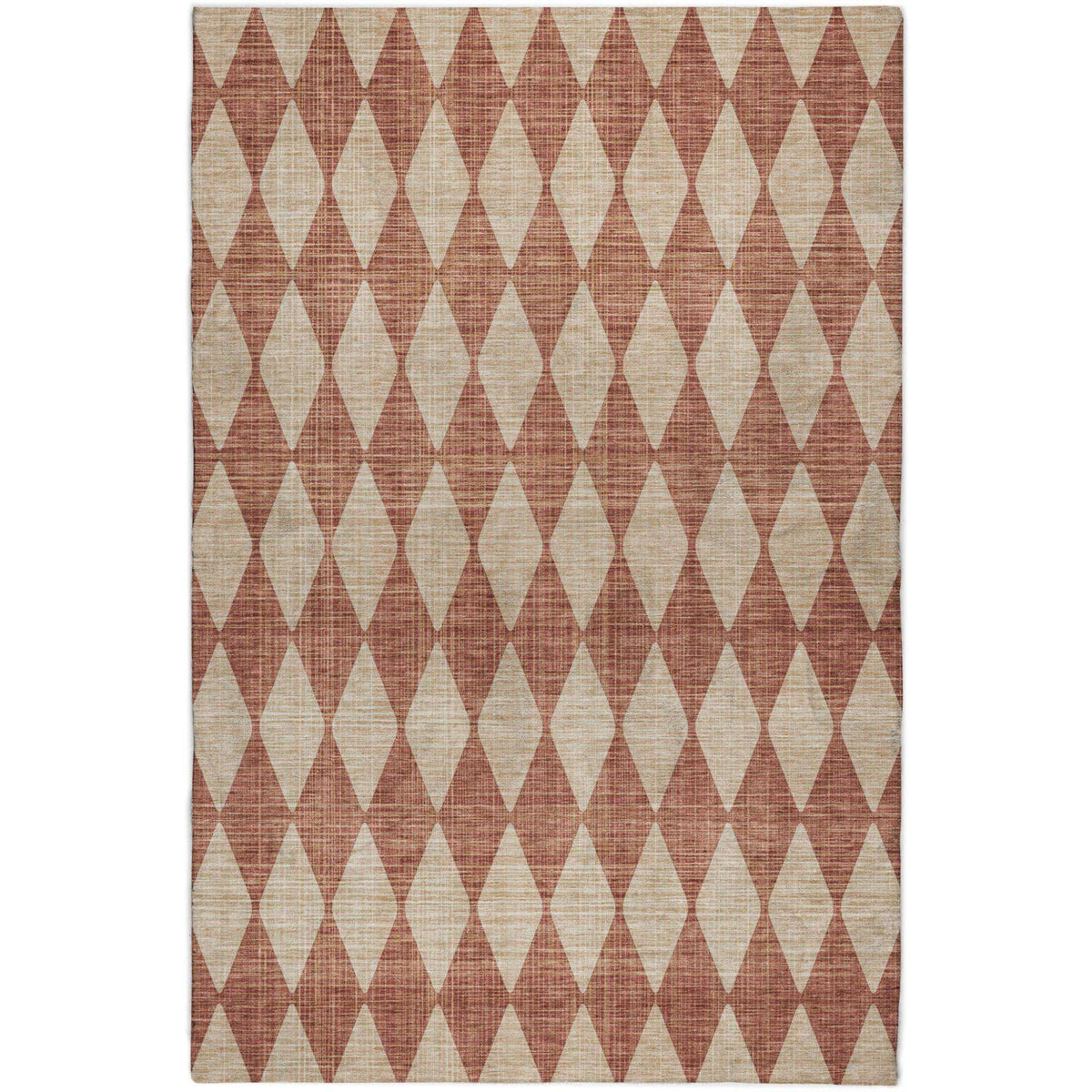 10' X 14' Orange And Copper Geometric Shag Washable Area Rug With UV Protection - HomeRoots - Flyclothing LLC