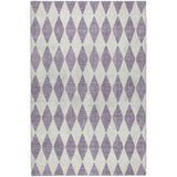 5' X 8' Purple And Lilac Geometric Shag Washable Area Rug With UV Protection - HomeRoots - Flyclothing LLC