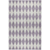9' X 12' Purple And Lilac Geometric Shag Washable Area Rug With UV Protection - HomeRoots - Flyclothing LLC