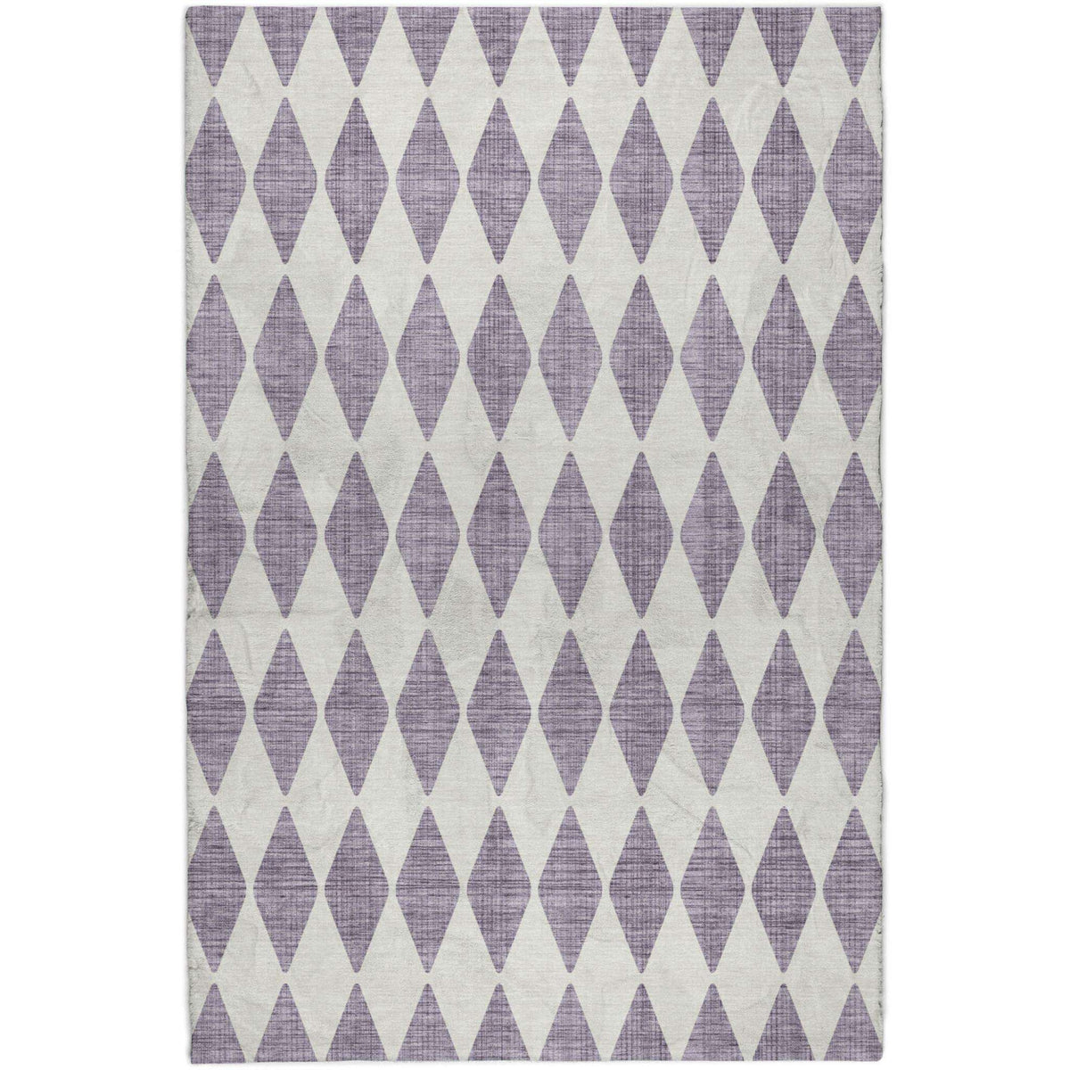 9' X 12' Purple And Lilac Geometric Shag Washable Area Rug With UV Protection - HomeRoots - Flyclothing LLC