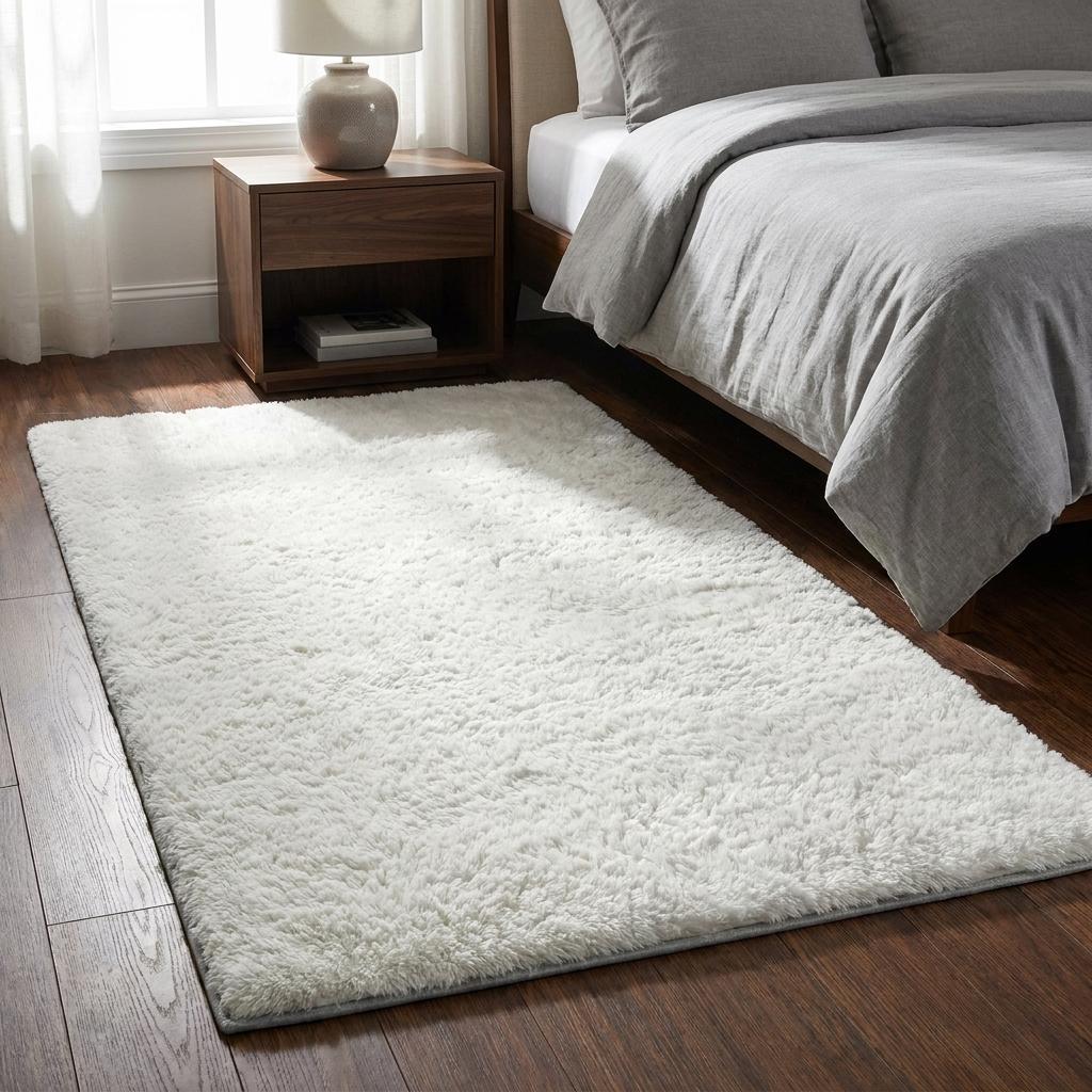 3' X 5' Pewter And Silver Geometric Shag Washable Area Rug With UV Protection - HomeRoots - Flyclothing LLC