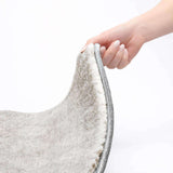 9' X 12' Pewter And Silver Geometric Shag Washable Area Rug With UV Protection - HomeRoots - Flyclothing LLC