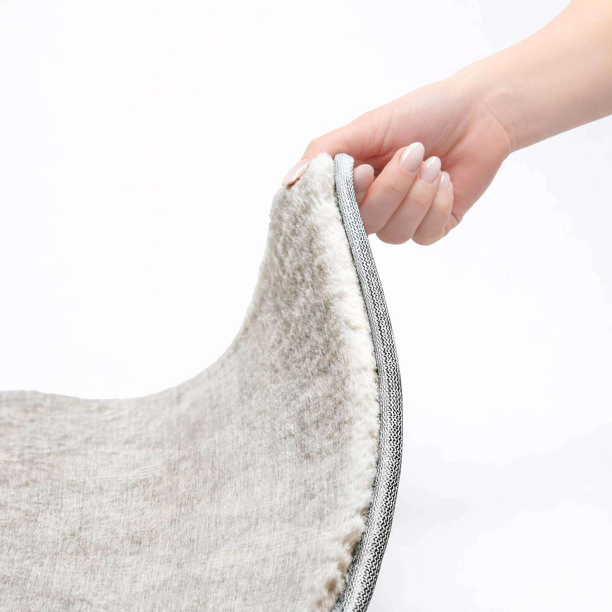 10' X 14' Pewter And Silver Geometric Shag Washable Area Rug With UV Protection - HomeRoots - Flyclothing LLC
