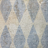 3' X 5' Sky Blue And Ivory Geometric Shag Washable Area Rug With UV Protection - HomeRoots - Flyclothing LLC