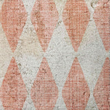 5' X 8' Salmon And Ivory Geometric Shag Washable Area Rug With UV Protection - HomeRoots - Flyclothing LLC