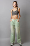 POL Embellishments Gradient Wide Leg Pants - Trendsi