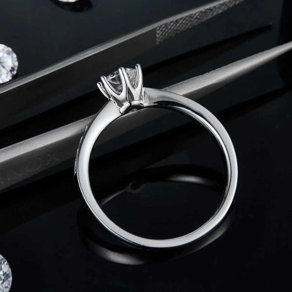 Moissanite 925 Sterling Silver Ring - Trendsi - Flyclothing LLC