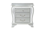 31" Silver Wood Two Drawer Nightstand - HomeRoots - Flyclothing LLC