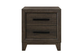 22" Dark Brown And Brown Wood Two Drawer Nightstand - HomeRoots - Flyclothing LLC