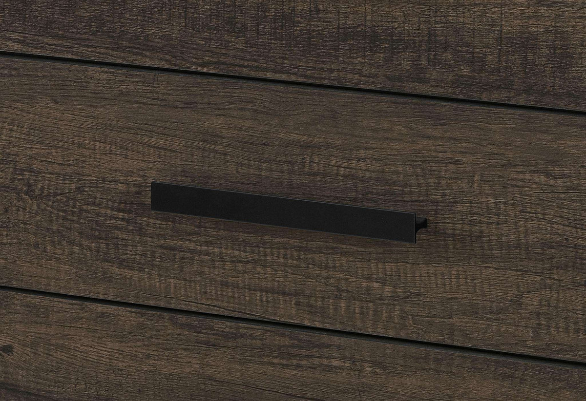 22" Dark Brown And Brown Wood Two Drawer Nightstand - HomeRoots - Flyclothing LLC