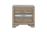 26" Natural Wood Two Drawer Nightstand - HomeRoots - Flyclothing LLC