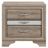 26" Natural Wood Two Drawer Nightstand - HomeRoots - Flyclothing LLC