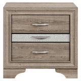 26" Natural Wood Two Drawer Nightstand - HomeRoots - Flyclothing LLC