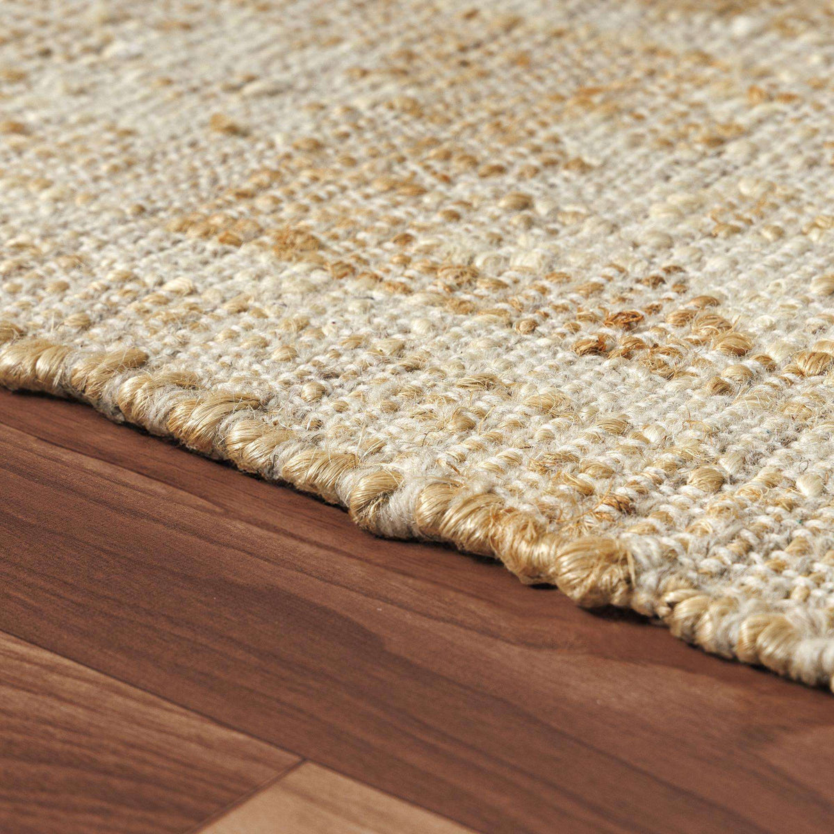 2' X 3' Ivory Blue And Natural Medallion Hand Woven Area Rug - HomeRoots - Flyclothing LLC