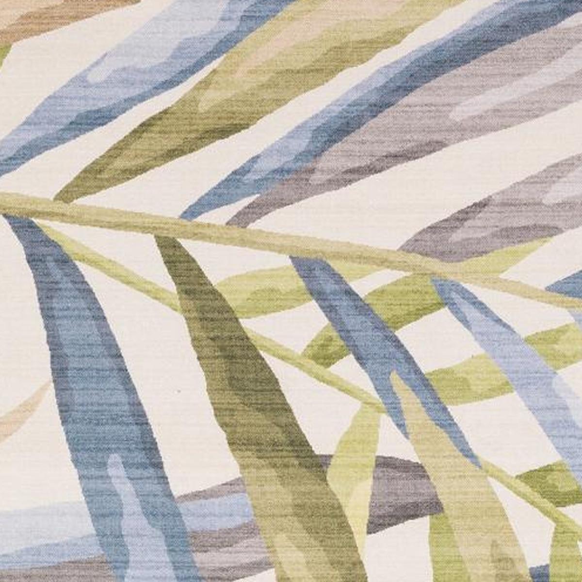 2' X 3' Beige Blue And Green Floral Washable Indoor Outdoor Area Rug - HomeRoots - Flyclothing LLC