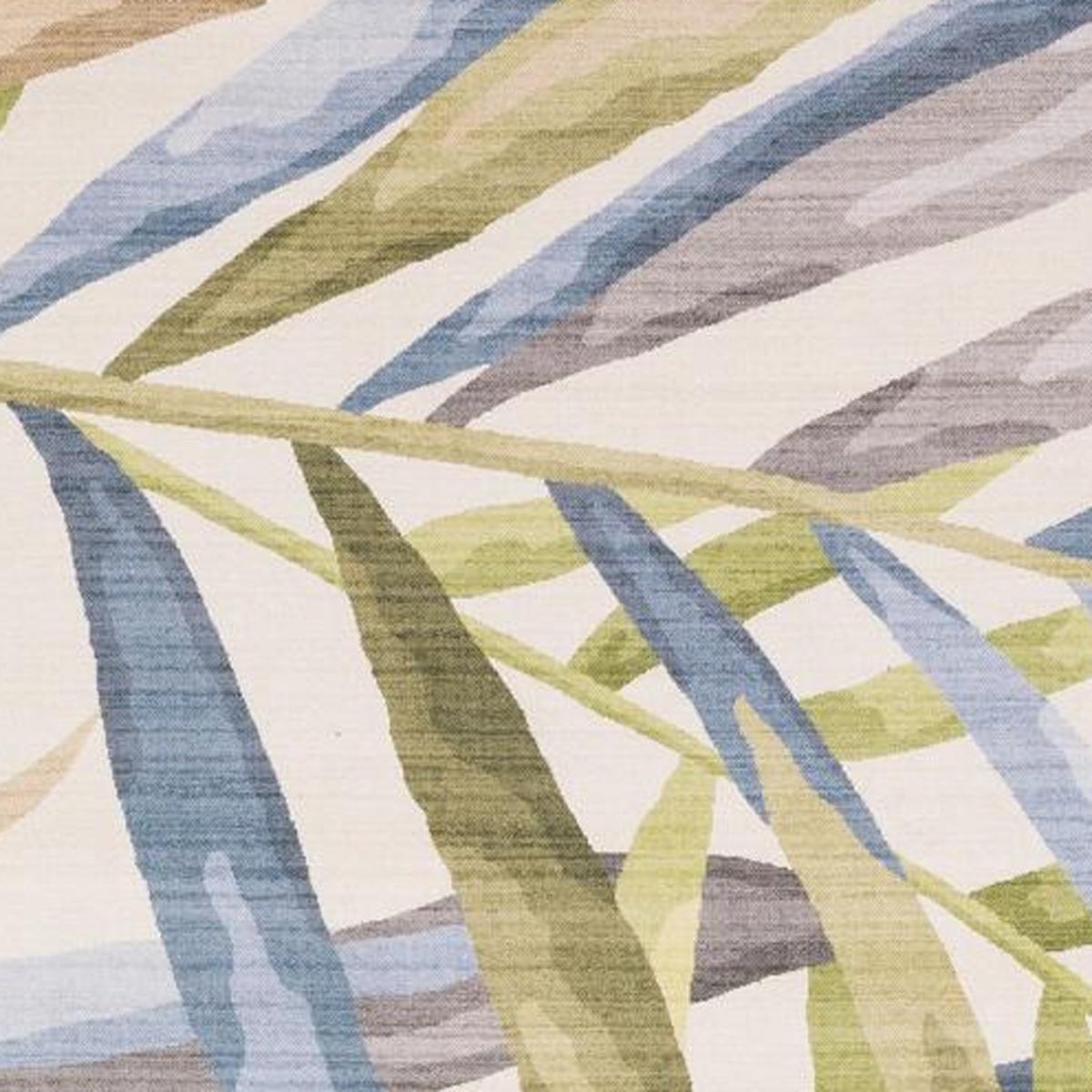 4' X 6' Beige Blue And Green Floral Washable Indoor Outdoor Area Rug - HomeRoots - Flyclothing LLC