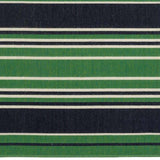 3' X 5' Green And Navy Blue Striped Indoor Outdoor Area Rug - HomeRoots - Flyclothing LLC