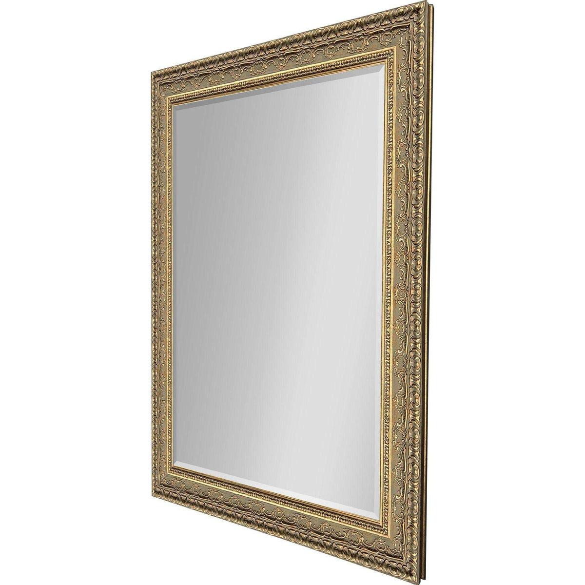 44" Gold Ornate Framed Accent Mirror