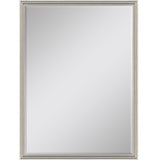 38" Silver Solid Wood Framed Accent Mirror