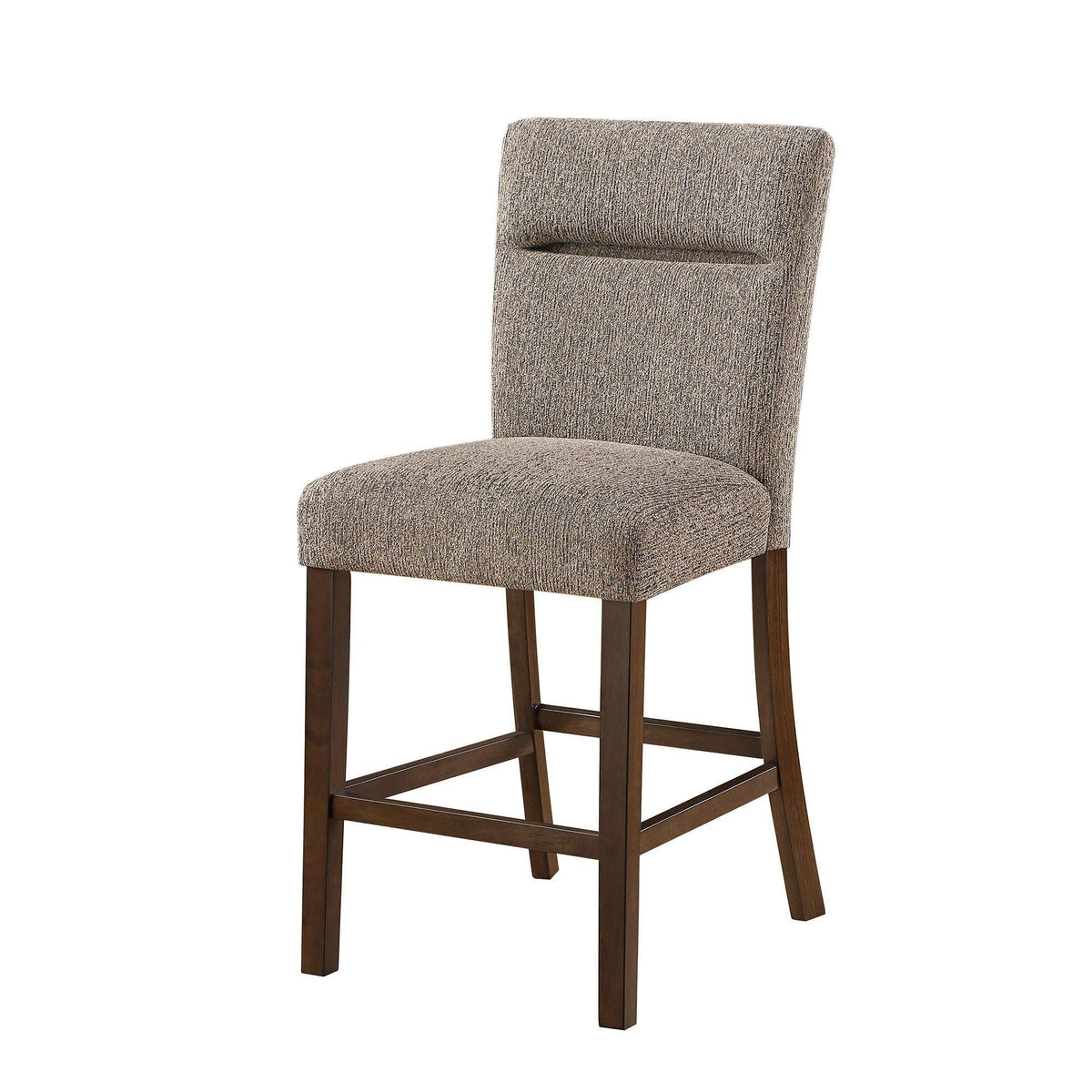 Set of Two 26" Dark Brown Wood Counter Height Bar Chairs - HomeRoots - Flyclothing LLC