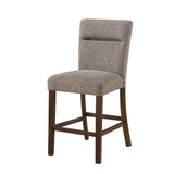 Set of Two 26" Dark Brown Wood Counter Height Bar Chairs - HomeRoots - Flyclothing LLC