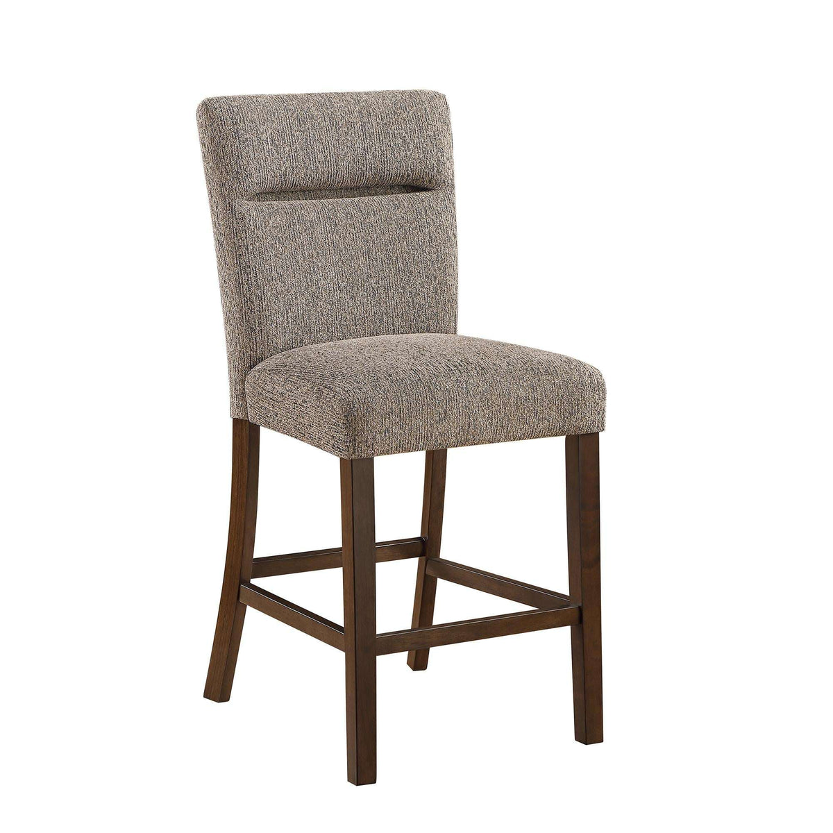 Set of Two 26" Dark Brown Wood Counter Height Bar Chairs - HomeRoots - Flyclothing LLC