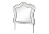 42" Silver Wood Lighted Dresser Mount Framed