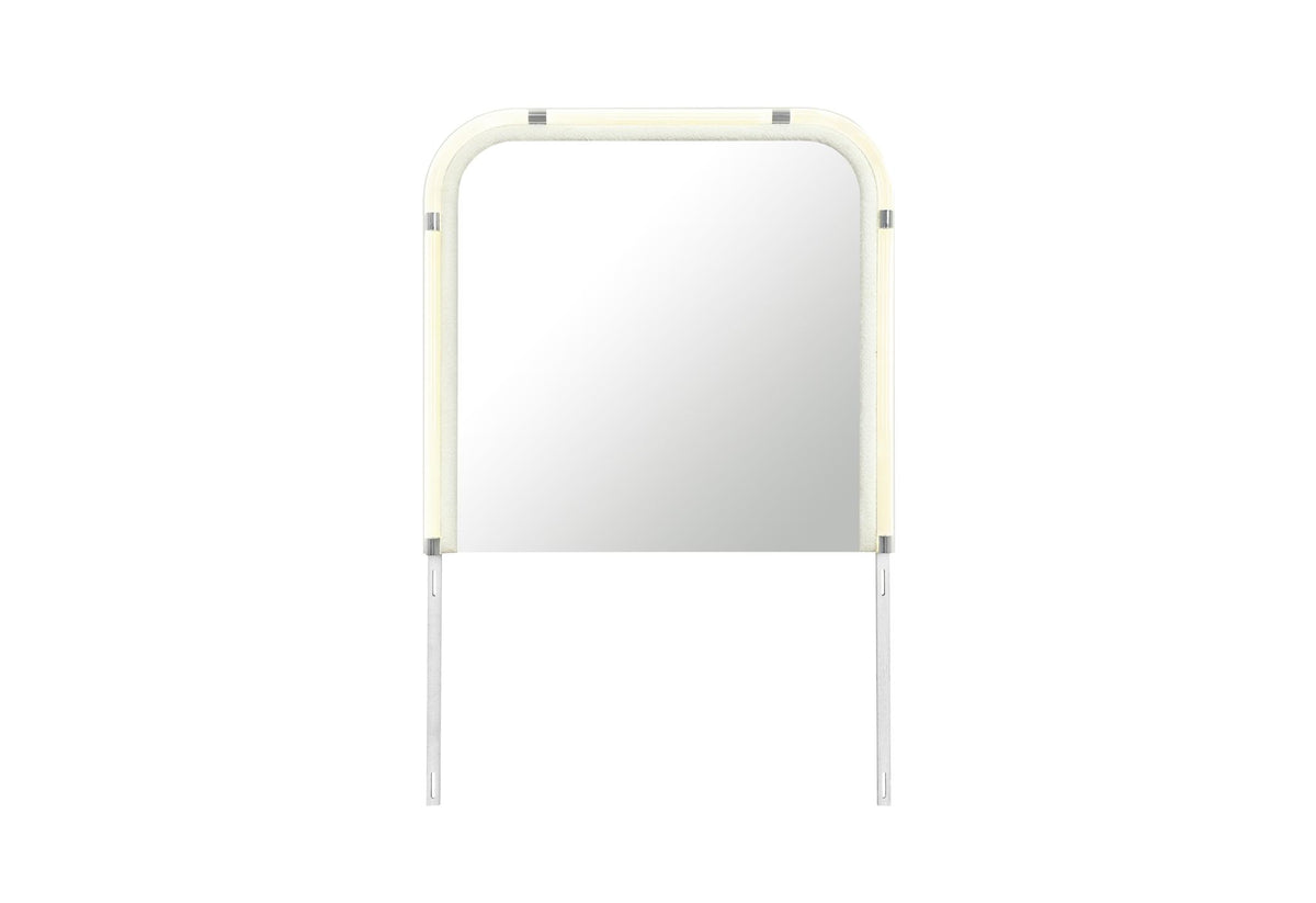 40" Beige Wood Lighted Dresser Mount Framed - HomeRoots - Flyclothing LLC