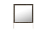 39" Dark Brown Wood Dresser Mount Framed