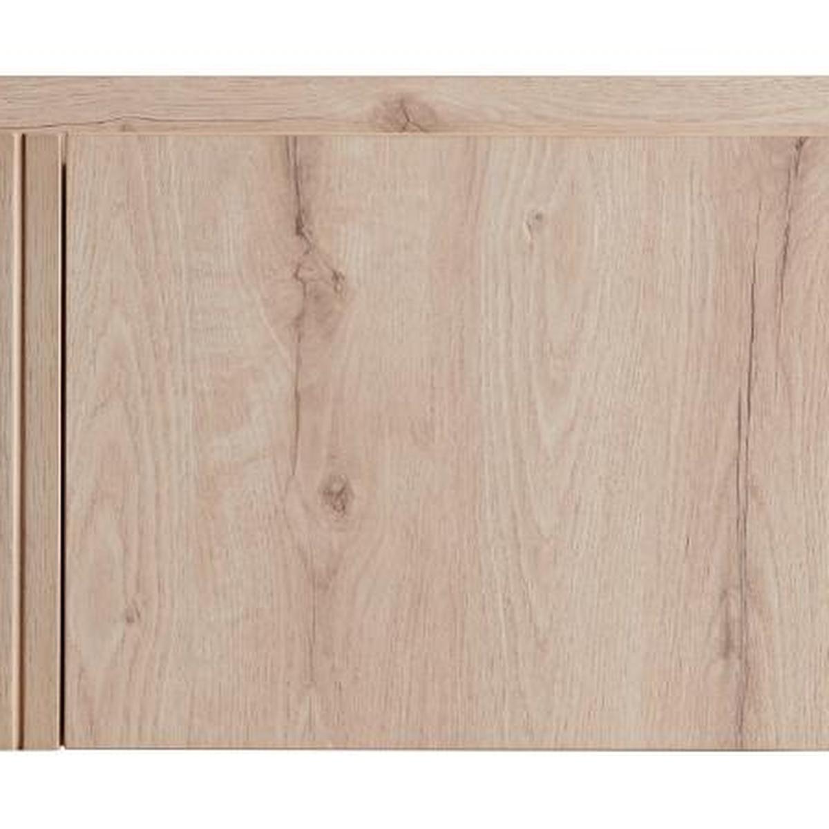 47" Brown Wood Floating Double Door Bathroom Vanity