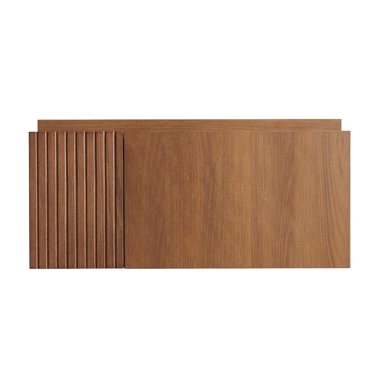 30" Brown Wood Floating Single Door Bathroom Vanity - HomeRoots - Flyclothing LLC