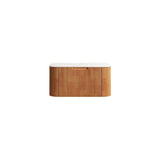 30" Brown Wood Floating Bathroom Vanity - HomeRoots - Flyclothing LLC