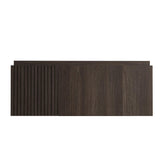 35" Brown Wood Floating Single Door Bathroom Vanity - HomeRoots - Flyclothing LLC