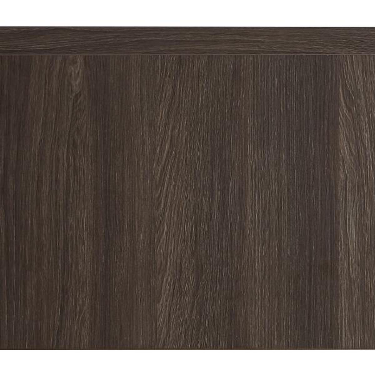 35" Brown Wood Floating Single Door Bathroom Vanity - HomeRoots - Flyclothing LLC
