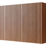 41" Brown Wood Floating Three Door Bathroom Vanity