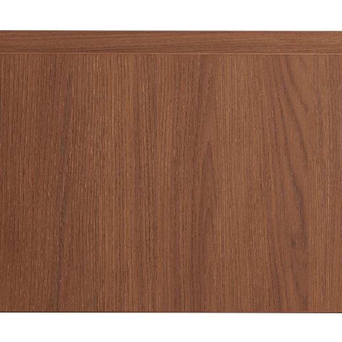 35" Brown Wood Floating Single Door Bathroom Vanity - HomeRoots - Flyclothing LLC
