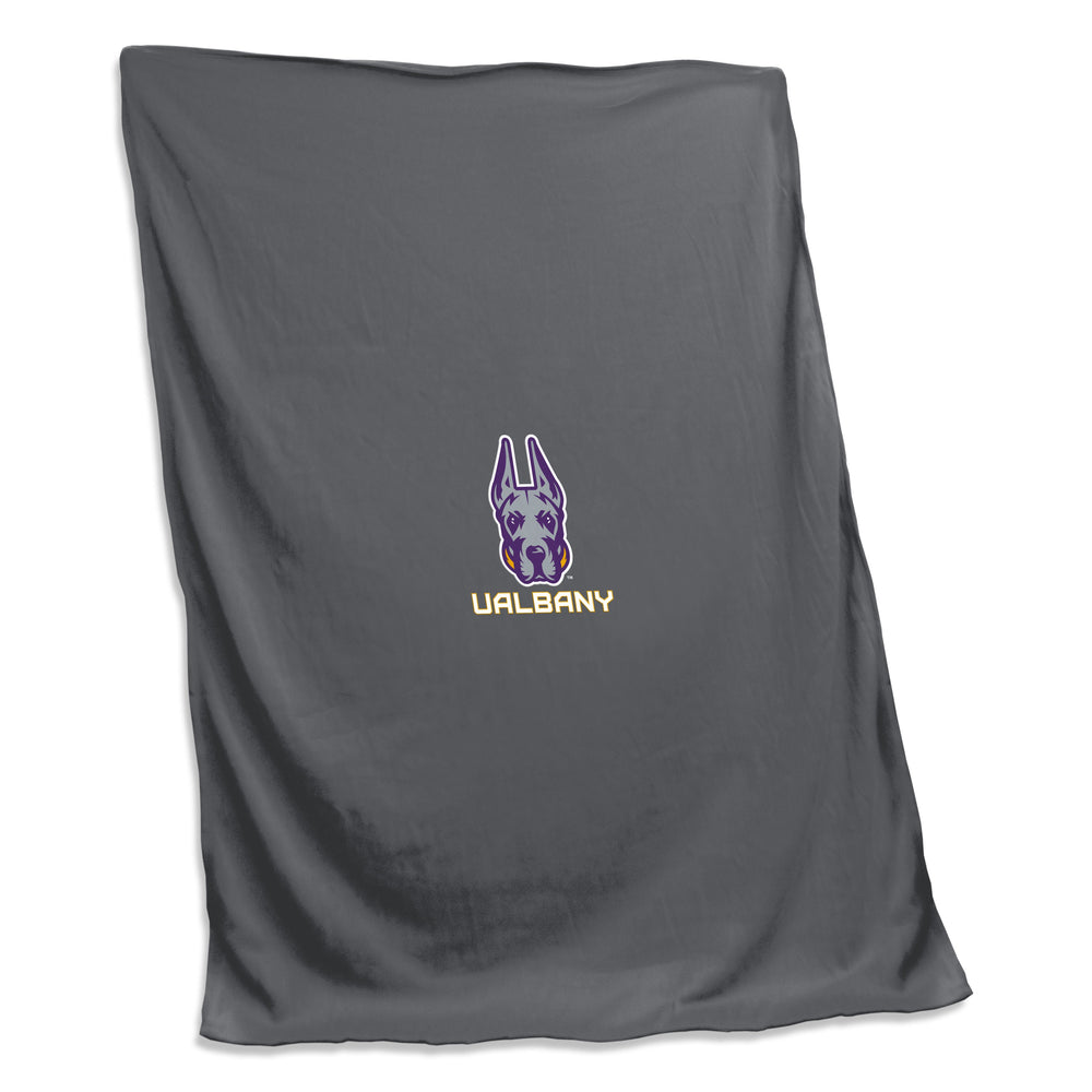 Albany U Suny Charcoal Sweatshirt Blanket (Screened)