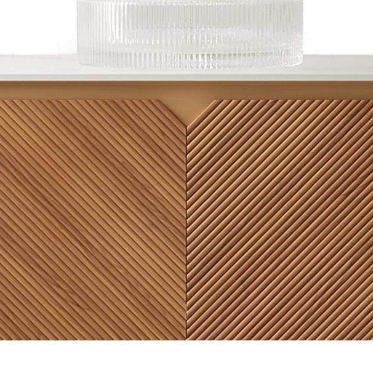 48" Brown Wood Floating Bathroom Vanity With White Sink And Two Drawers - HomeRoots - Flyclothing LLC