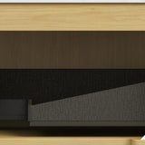 36" Brown Wood Freestanding Bathroom Vanity With White Sink - HomeRoots - Flyclothing LLC