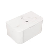 30" White Wood Floating Bathroom Vanity