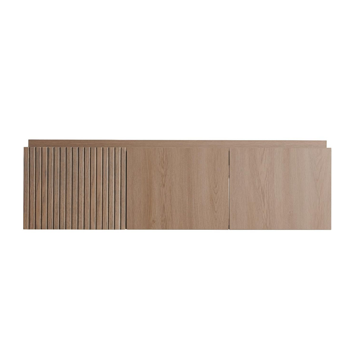 47" Brown Wood Floating Double Door Bathroom Vanity - HomeRoots - Flyclothing LLC