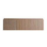 47" Brown Wood Floating Double Door Bathroom Vanity - HomeRoots - Flyclothing LLC
