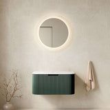 30" Green Wood Floating Bathroom Vanity - HomeRoots - Flyclothing LLC